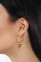 Naušnice k/ikonik pave heart earrings Karl Lagerfeld zlatna