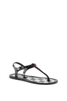 Checked Jelly Sandals Love Moschino crna