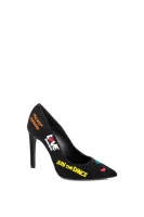 I Love Embrodeiry 1 Stilettoes Love Moschino crna