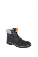 Combat Collar Boots Pepe Jeans London crna