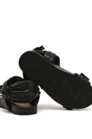 Kožni sandale Red Valentino crna