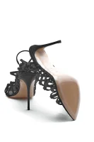 Sandale s dodatkom kože Le Silla crna