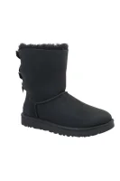 Kožni čizme za snjeg Bailey Bow II UGG crna