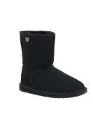 Kožni čizme za snjeg Platinum Stinger Slim Lo | s dodatkom vune EMU Australia crna