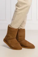 Kožni čizme za snjeg stinger Lo | s dodatkom vune EMU Australia kestenjasta