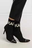 Gležnjače PANDORA s dodatkom kože Karl Lagerfeld crna
