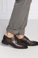 Kožni derby cipele Jerrard BOSS BLACK smeđa