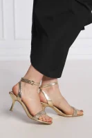 Sandale CARRIE s dodatkom kože Michael Kors zlatna