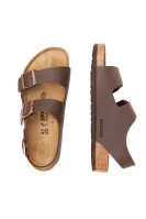 Kožni sandale Milano Birkenstock smeđa