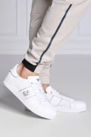 Kožni tenisice EA7 bijela