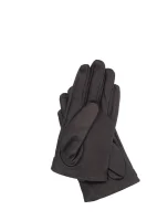 Kožni rukavice TWINSET crna