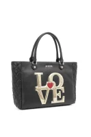 Super Love Shopper bag Love Moschino crna