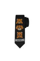 Svilena kravata Moschino crna