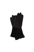 DH 74 leather gloves HUGO crna