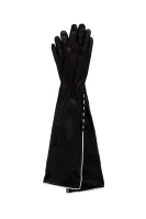 Kožne rukavice Elisabetta Franchi crna