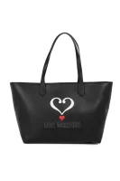 Embossed Heart Shopper bag Love Moschino crna