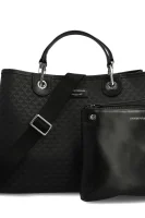 Shopper torba + torbica za sitnice Emporio Armani crna