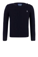 Džemper | Regular Fit | s dodatkom kašmira POLO RALPH LAUREN modra