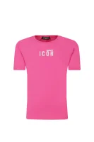 T-shirt F-ICON MAGLIETTA | Regular Fit Dsquared2 ružičasta