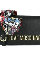 Poštarska torba + apaszka Love Moschino crna