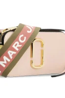 Kožna poštarska torba Snapshot Marc Jacobs svijetloružičasta