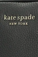 Kožna poštarska torba Kate Spade crna