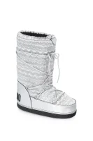 Love&Peace Quilted Winter Boots Love Moschino srebrna