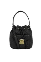 Heart Quilted Bucket Bag Love Moschino crna