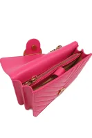 Kožna poštarska torba LOVE ONE MINI CL NAPPA VERNICI Pinko ružičasta