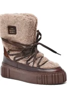 Kožni čizme za snjeg Snowmont | s dodatkom vune Gant smeđa