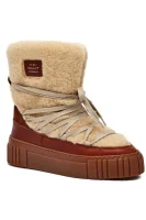 Kožni čizme za snjeg Snowmont | s dodatkom vune Gant 	camel	
