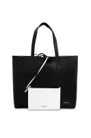 Dvostrana shopper torba + rokovnik Calvin Klein crna