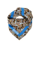 Svilena marama Moschino plava