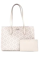 Shopper torba + torbica za sitnice all day Kate Spade ecru