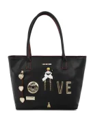 Shopper bag Love Moschino crna