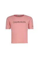 T-shirt INSTITUTIONAL | Regular Fit CALVIN KLEIN JEANS ružičasta