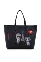 Shopper bag + Organizer Karl Lagerfeld crna