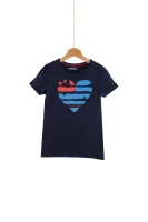 Flag heart T-shirt  Tommy Hilfiger modra