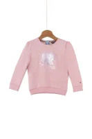 Heart Print Sweatshirt Tommy Hilfiger ružičasta