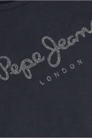 T-shirt HANA GLITTER | Regular Fit Pepe Jeans London modra
