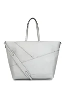 Luna Large shopper bag Calvin Klein srebrna