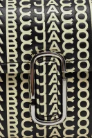 Kožna torba na rame THE Monogram J MARC Marc Jacobs crna