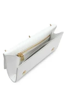 Kožna poštarska torba Dolce & Gabbana bijela