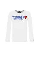 dukserica Tommy Heart | Regular Fit Tommy Hilfiger bijela