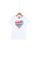 Flag heart T-shirt  Tommy Hilfiger bijela