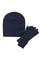 Beanie + gloves New Odine Tommy Hilfiger modra