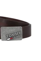 Remen THD Plaque Tommy Jeans smeđa