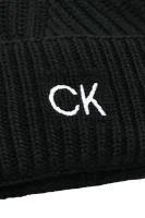 Kapa ELEVATED s dodatkom vune i kašmira Calvin Klein crna