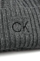Kapa ELEVATED s dodatkom vune i kašmira Calvin Klein grafitna