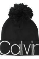 Kapa calvin pom pom | s dodatkom vune Calvin Klein crna